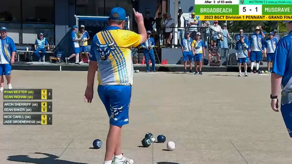 How to Indicate a Shot in Lawn Bowls